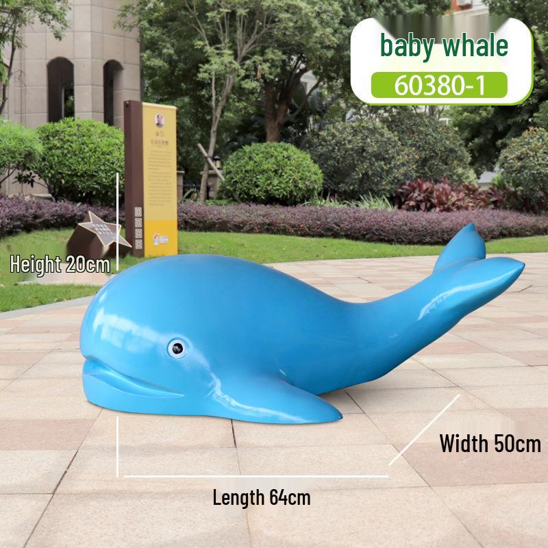 

Большое садовое украшение в виде кита на океанскую тематику Standard