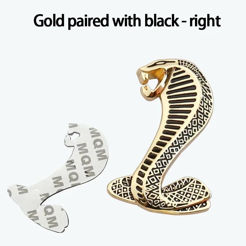 Automotive General Cobra 3D Sticker Car Modification Personalized Metal Tail Logo Covering Scratches Accessories