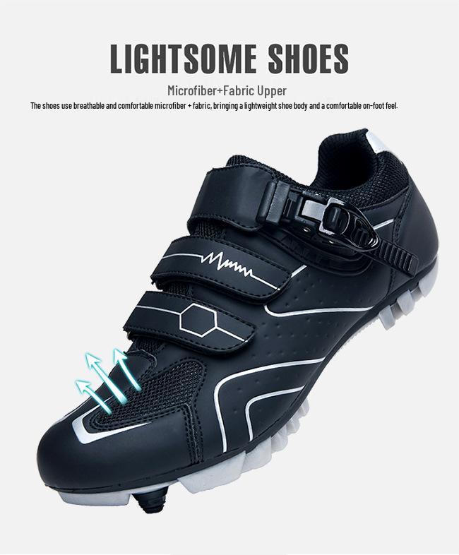 Scarpe da Ciclismo con Suola Rigida e Attacco Rapido Primavera/Estate per Coppie: Compatibile con Bici da Montagna/Strada, Design Ampio Inferiore