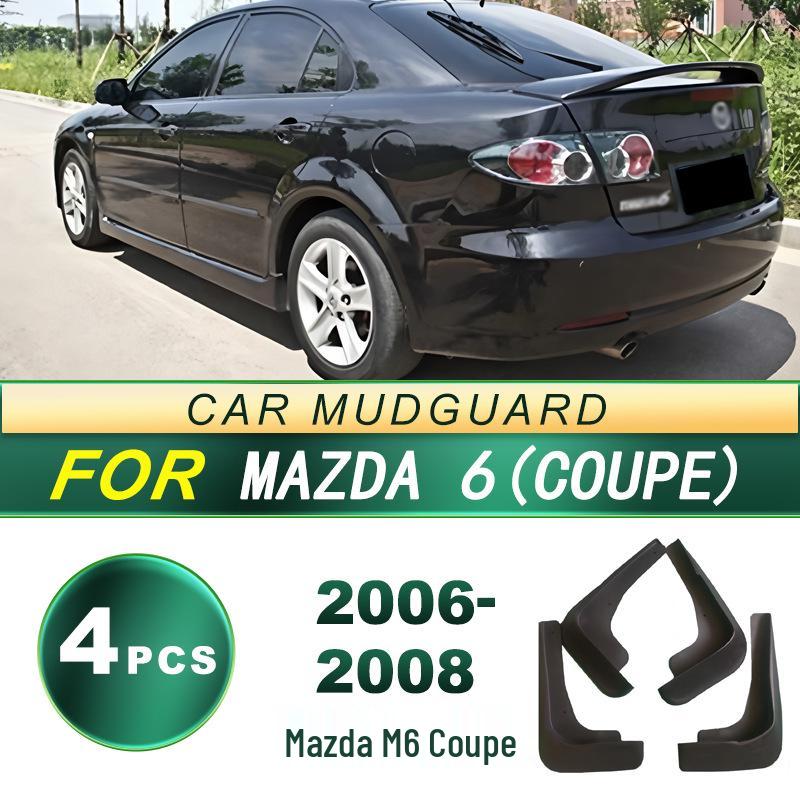 Mazda M6 Coupe (06-08) Soft Rubber Mud Flaps - Car Tire Mudguards Upgrade.