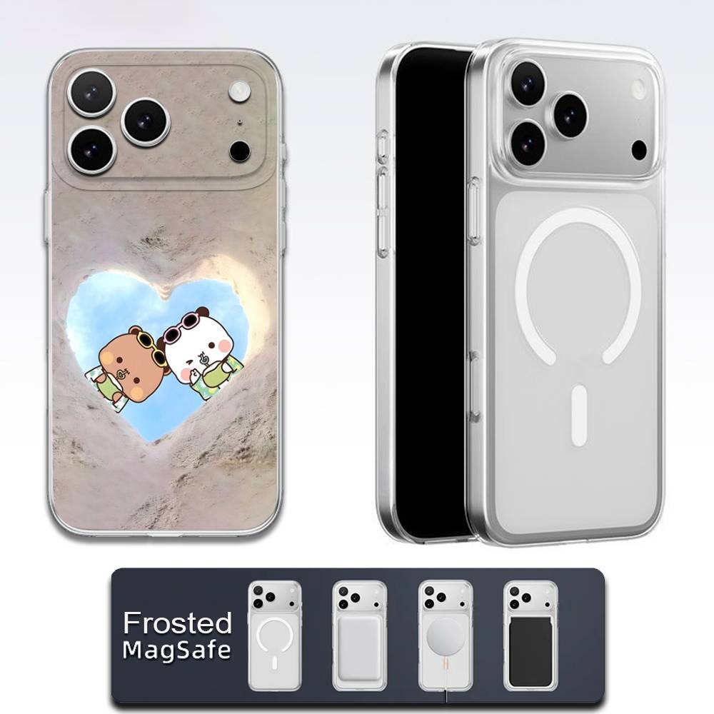 

Cartoon Cute BuBu DuDu Phone Case For iPhone 17,16,15,14,13,12,11,Pro,Max,Plus,E,Air,Mini Magsafe Transparent iPhone17pro