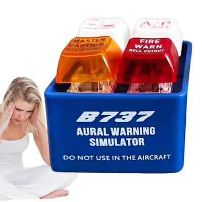 Airplane Alert Keychain Safety Backpack Pendant Funny Warning Sound Simulator with Bright LED Light for Bag Handbag Backpack