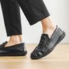 Fashion 2025 New Business Men's Casual Leather Shoes British Trend Fashion Flat Designer Doudou Shoes Men's Cross-border Business Shoes