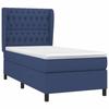 VidaXL Divan Bed with Mattress Blue 100x200 Cm Fabric - Model 3128187
