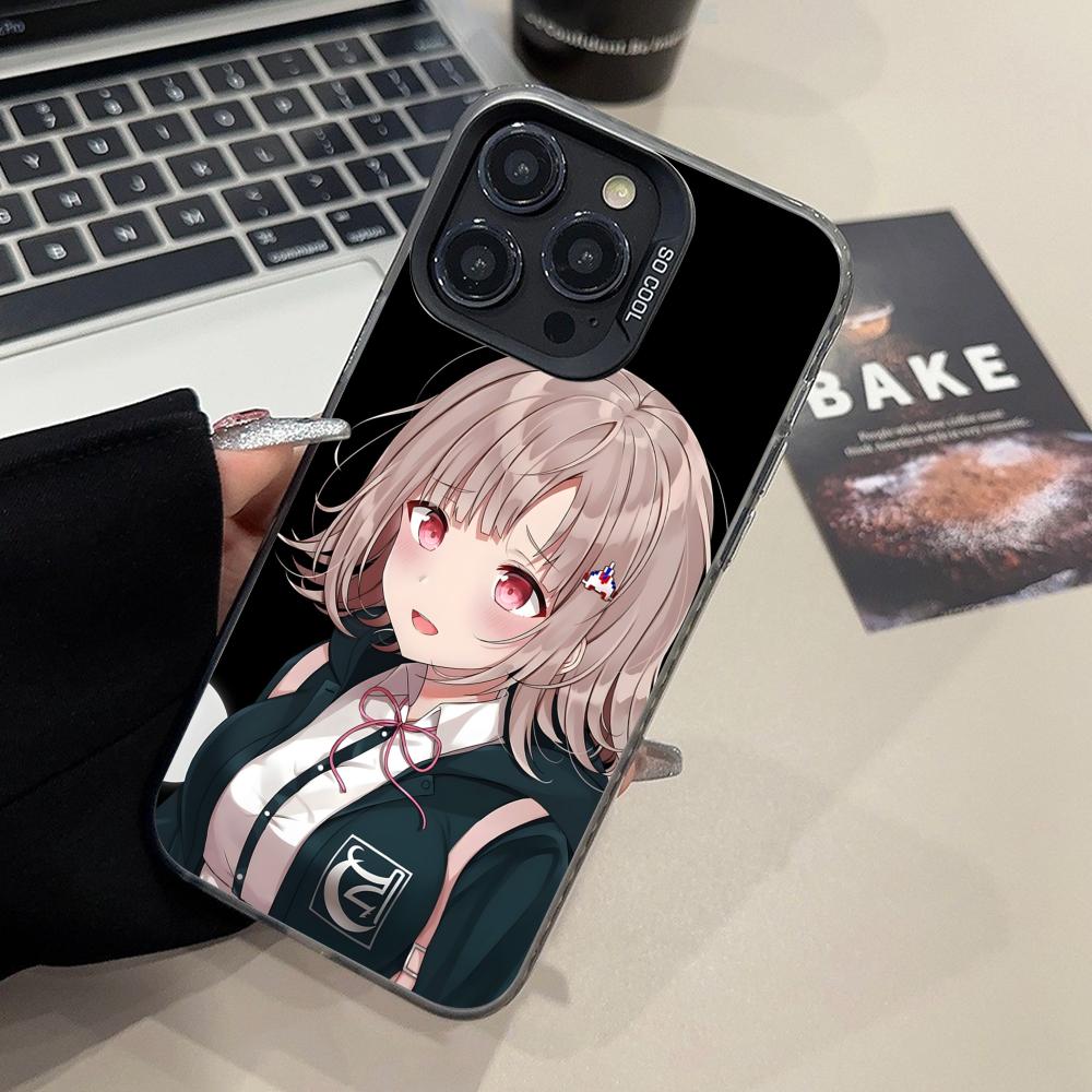 Danganronpa Chiaki Nanami Handyhülle für iPhone 17 16 15 14 13 12 11 X XR XS Air Pro Max Plus Schwarze Bunte Silberne Hülle