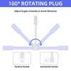 Home Office Elektrischer Wandstecker Drehbar Steckdosen-Verlängerung Verstellbare Länge Steckdosen-Verlängerung Steckdose