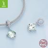 Wizard Of Oz Diy Bracelet Beaded Accessories, Fresh Natural Mint Green S925 Sterling Silver Pendant