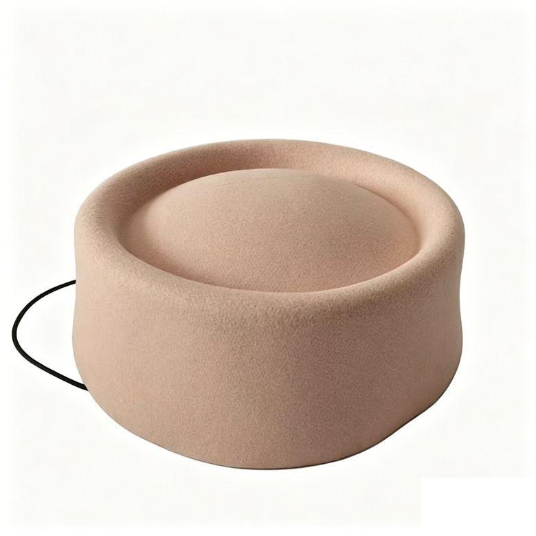 Women's Hat Fall and Winternew Arrivalwoolen Leopard Print Hat Women's Stewardess Beret Retro Hat