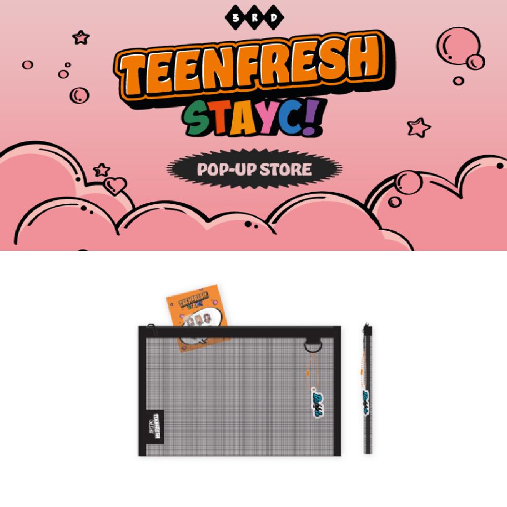 

Предзаказ STAYC TEENFRESH POP-UP Store Сетчатый чехол и металлическая наклейка