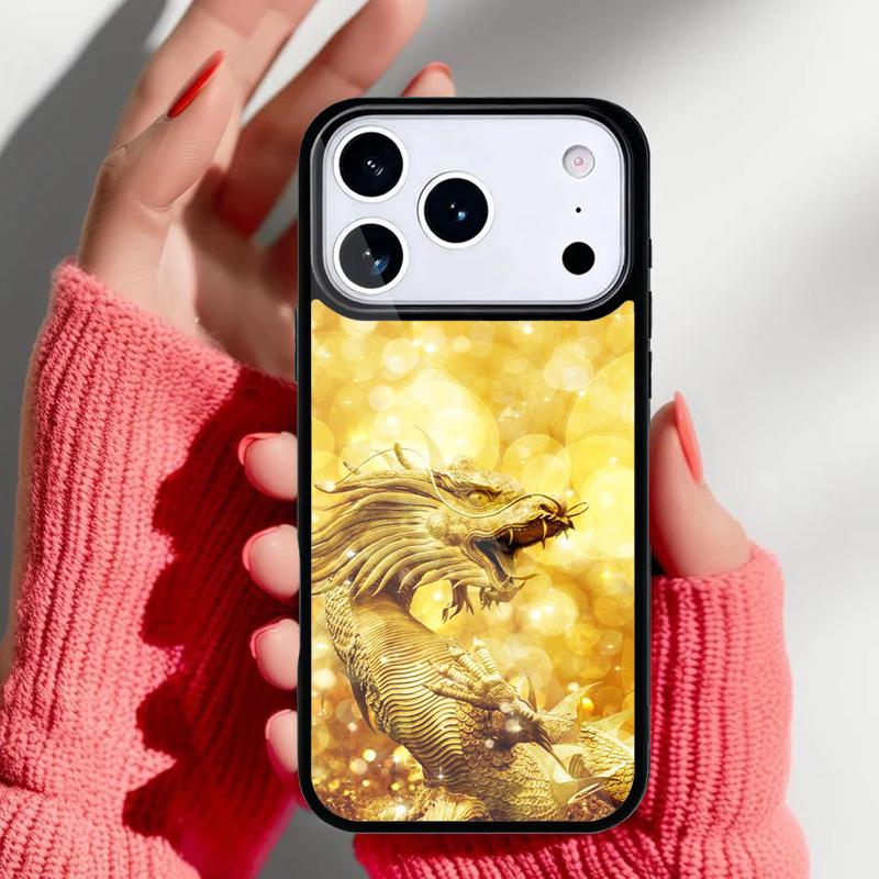 

Желтый чехол для телефона с драконом для iPhone 17 Air 16e 15 14 13 Pro Max Задняя крышка для 12 11 Pro Coque iPhone 15 Pro Max