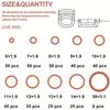 Silicone O Ring Assortment Set 351Pcs Heat Resistant Waterproof Sealer for Car Auto Repair Work