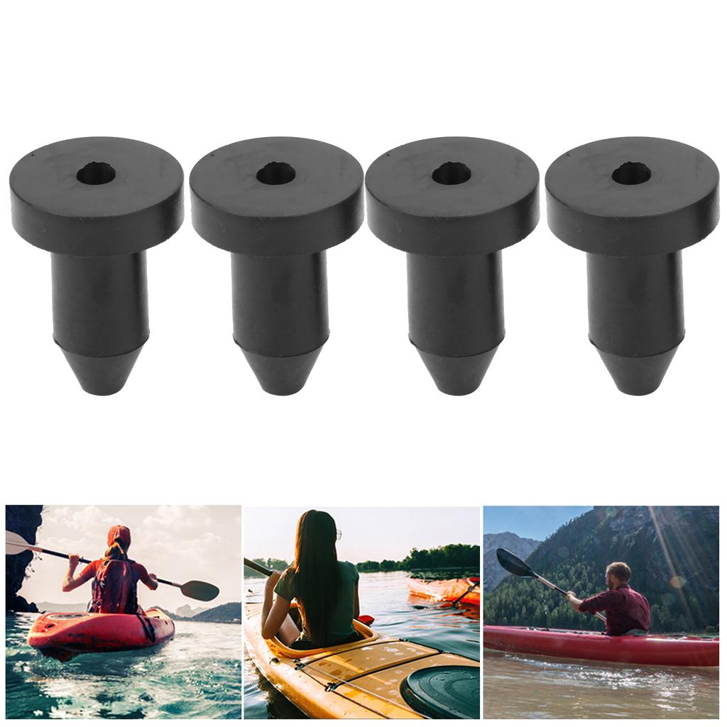 4Pcs Kayak Pushin Water Retaining Drain Plug Dewatering Waterproof Plug Accessories