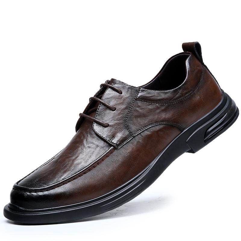 

Мужские весенние мокасины из натуральной кожи, мягкие мокасины, высококачественные туфли без застежек, универсальные мужские туфли-лодочки, новый дизайн, мужская обувь 38