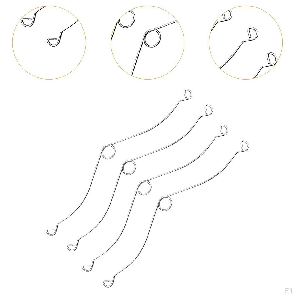 4 Pieces Grille Spring Clips S99140208 Qt130e-b RB110 Compact Bathroom Light Accessories for Rvl80