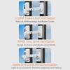ABS Safety Lock Strong Fixation No Drilling Installation Digital Password Lock Coded Lock System Anti-pinch Design Window Lock