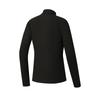 FILA Golf Series Simple Trendy Fashion Versatile Casual Sports Training Comfortable Knitted Long Sleeve Polo Shirt Women tops Deep-Black A11W545212FBK