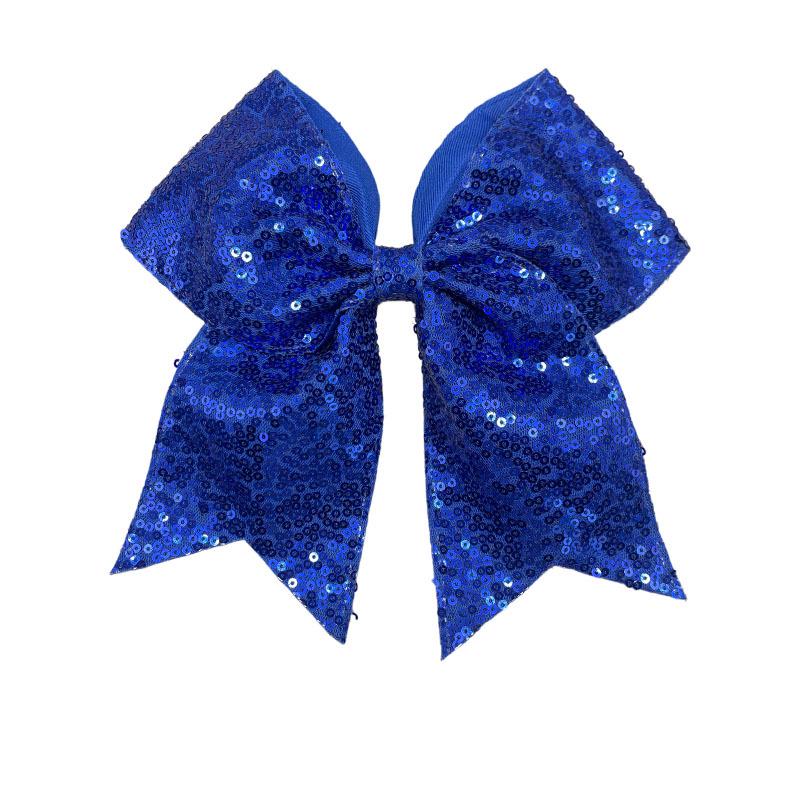 Fermacapelli a coda di rondine con paillettes ricamate per bambini, per cheerleading