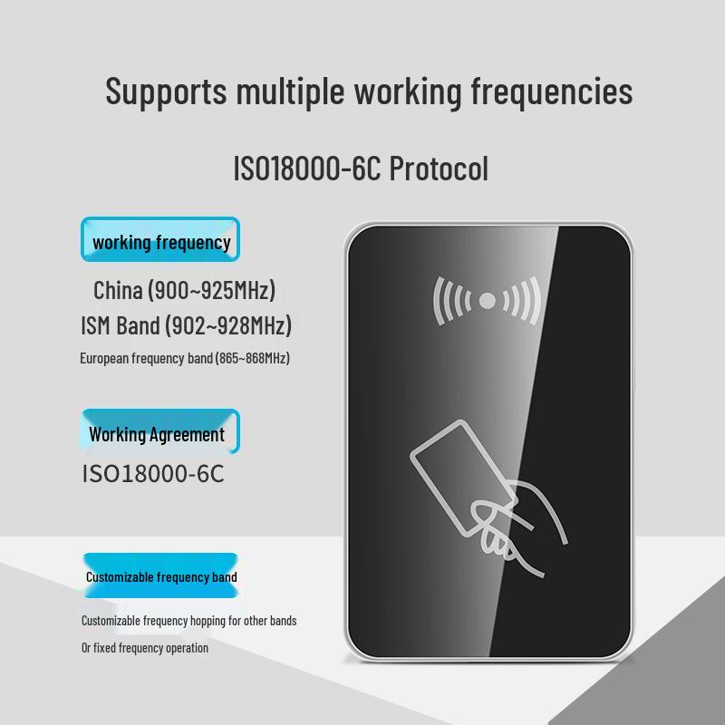 UHF RFID Tag Writer & Reader: Desktop Card Dispenser with USB & 6C Protocol