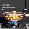 Chuidahuang 32cm 316 Stainless Steel Non-stick Wok
