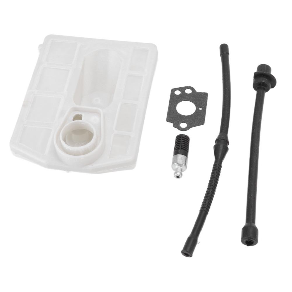 Schwarz-Weiß Kettensägen Luftfilter-Kit Luftfilter Ölschlauch-Kit für 4500 5200 5800 Kettensäge