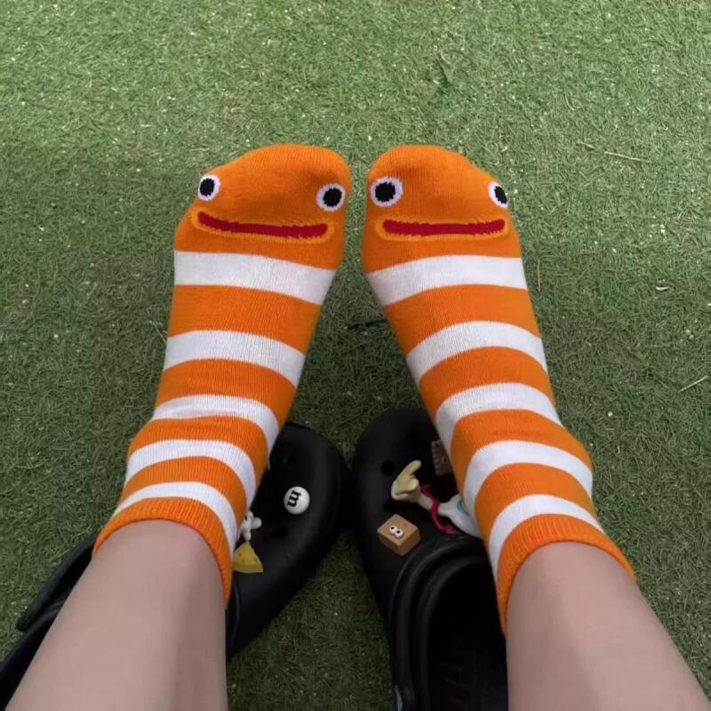 Sea worm character socks socks useless funny