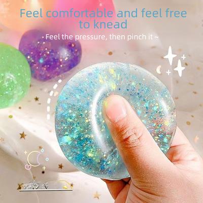 Aurora Sequin Slow Rebound Stress Ball - Squeeze & Play Music Toy