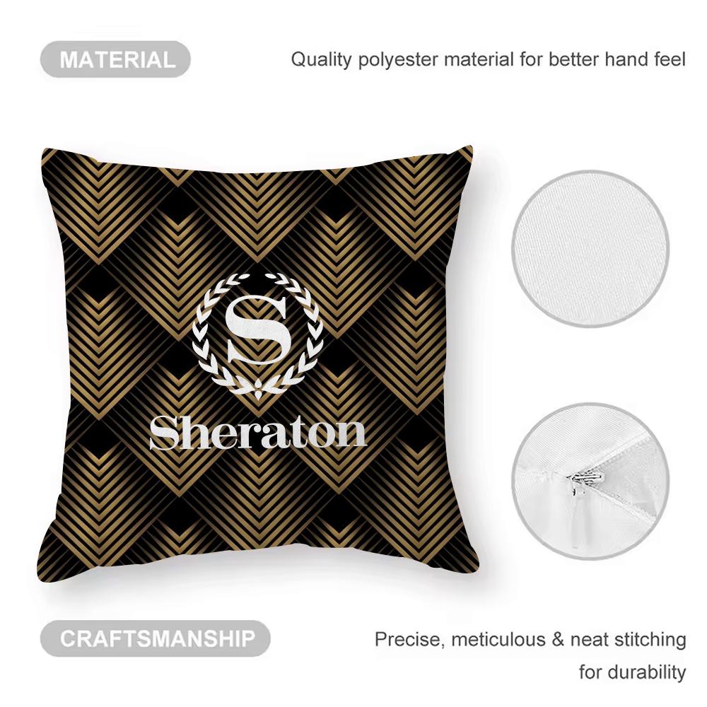 Federa Sheraton Hotel Moda Anti-acaro Cuscino Cerniera invisibile Peluche corto setoso Copricuscino per divano