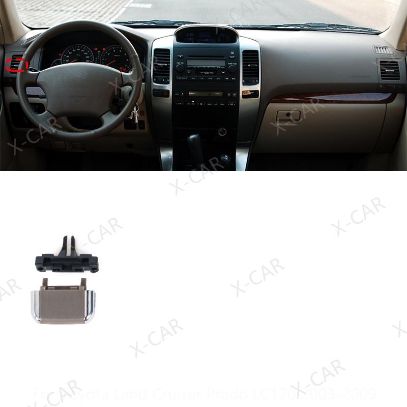 For Toyota Land Cruiser Prado 120 LC120 2003-2009 Front Dashboard Air Conditioner Vents A/C Air Conditioning Outlet Tab Clip