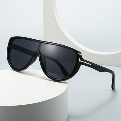 Lunettes de soleil rondes plates futuristes tendance populaires transfrontalières concept européen et américain élégantes Lh295