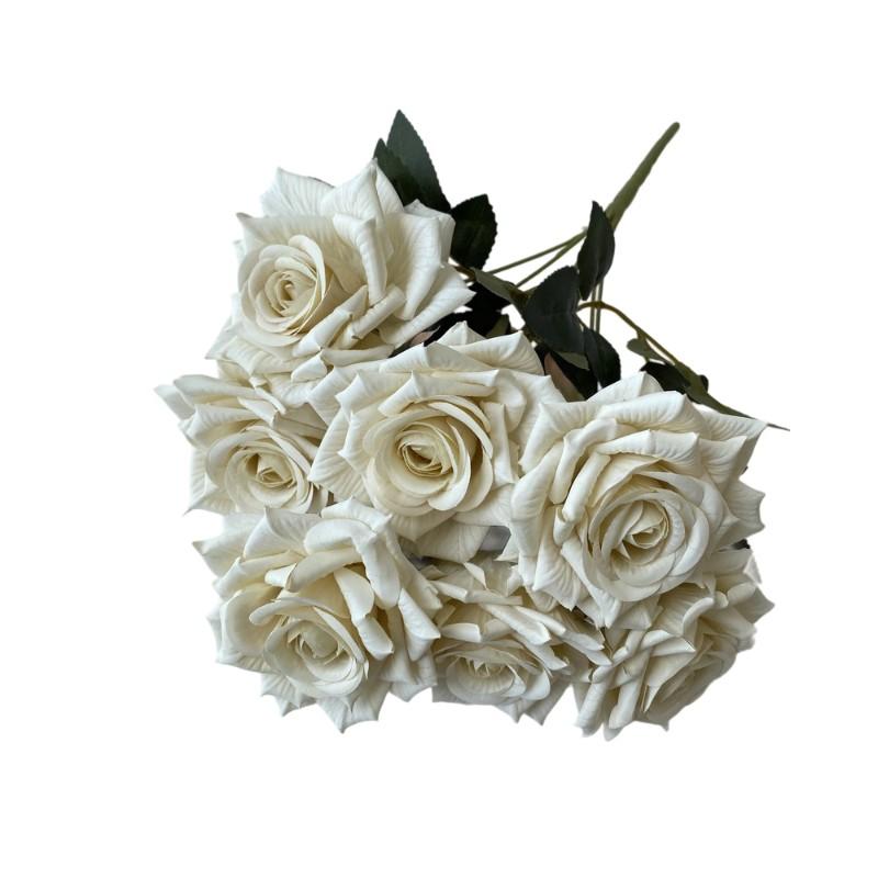 41Cm 7 Forks Silk Screen Rose Artificial Flower Wedding Living Room Decoration Road Guide Bouquet, Artificial Flower
