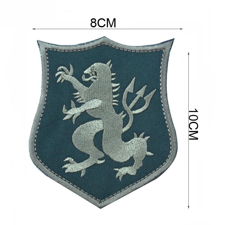 Patch Morale Ricamata Velcro Tattica Squadra Comando Foche 6
