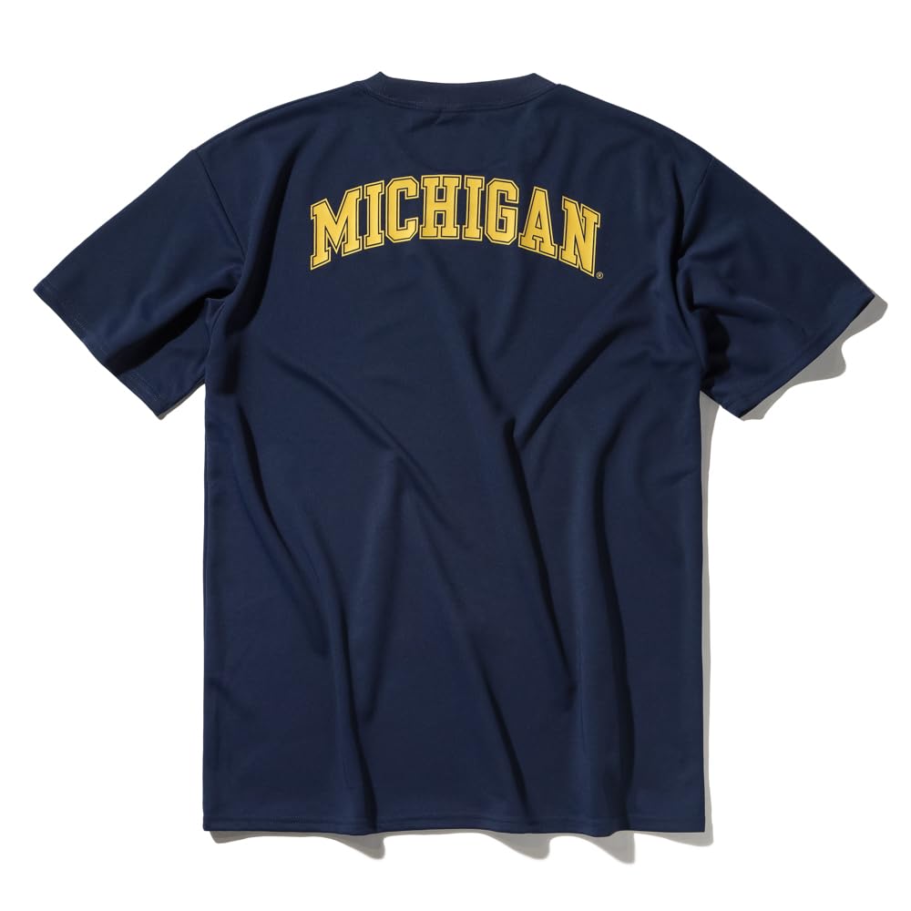 Spalding Michigan Arch Logo T-Shirt, Navy, Size M (SMT25026M)