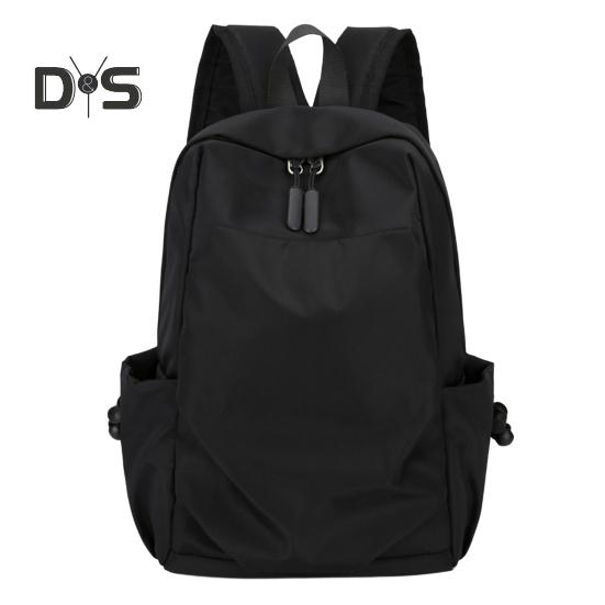 Einfarbiger Rucksack für Damen und Herren, wasserdichte Schultasche aus Oxford-Stoff, leichter Rucksack mit verstellbaren Trägern für Arbeit, Reisen und Outdoor