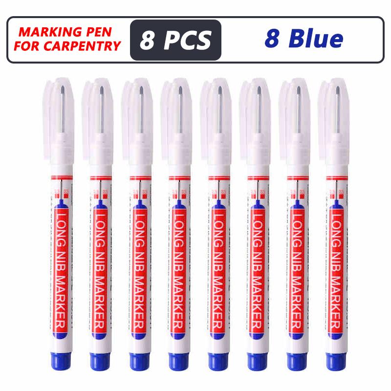 20mm Deep Hole Long Nib Head Markers For Metal Perforating Pen Waterproof Bathroom Woodworking Decoration Multi-Purpose