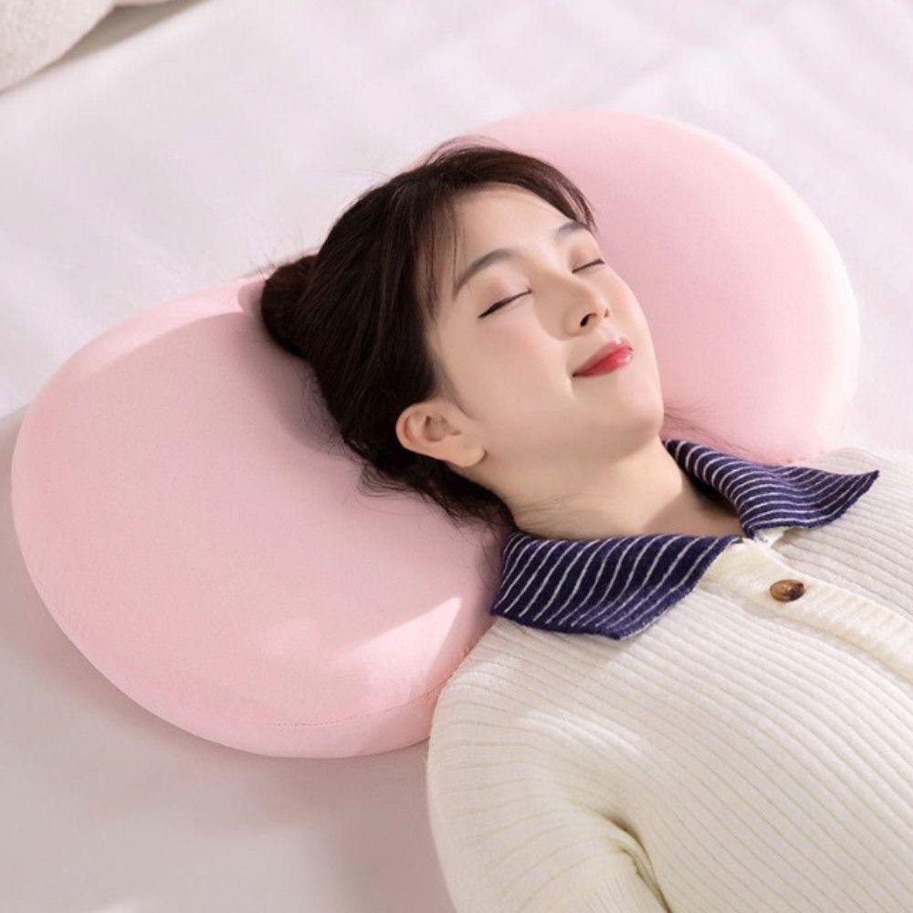 Cooling Ice Silk Slow Rebound Pillow Ergonomic Design Dormitory Sleeping Pillow  Bedroom