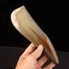 Natural Yak Horn Comb for Long, Curly, Thick Hair - Anti-Static, Anti-Hair Loss, Large Wooden Massage Comb