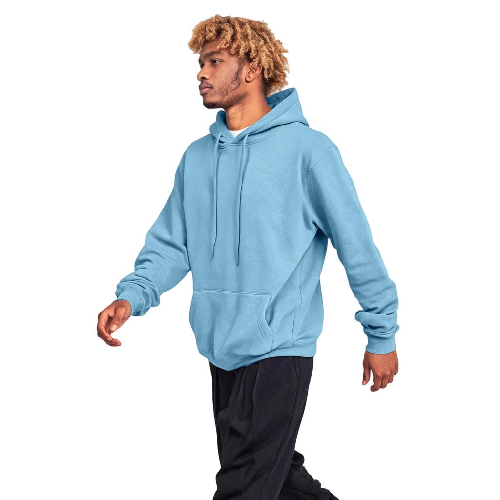 Men's Casual Hooded Hoodie with Large Front Pocket Long Sleeve Color