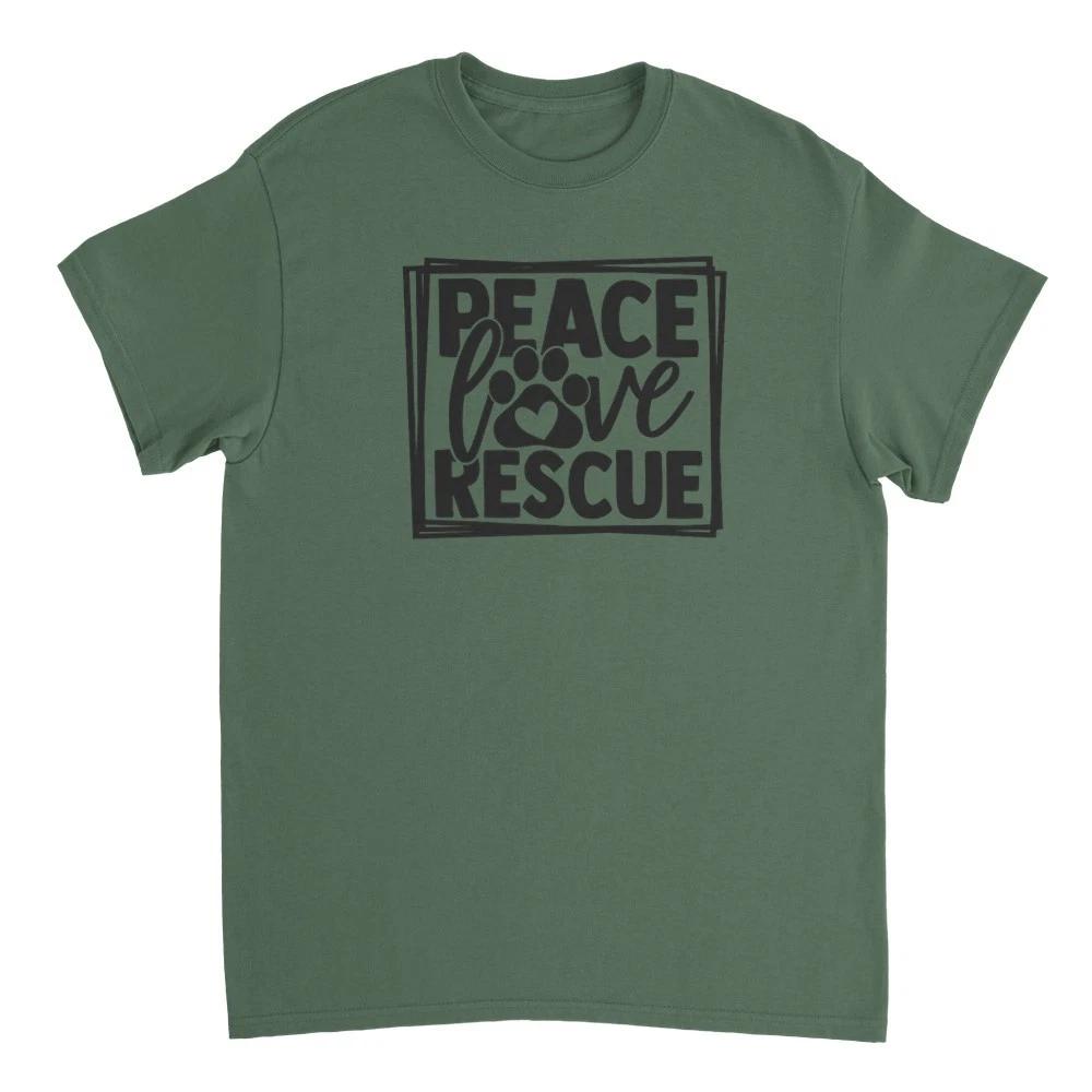 Peace Love Rescue T-Shirt S