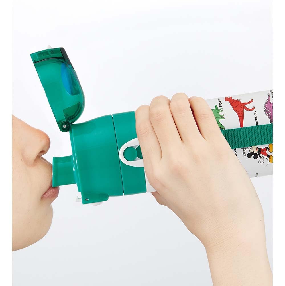 Skater Stainless Steel Water Bottle Direct Drinking 470ml Mickey Friends Dinosaur Child Friendly Lightweight Type Cold Storage Water Bottle Sports