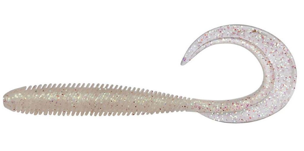 Megabass Weicher Köder Kemuri Curly 3,5 Zoll Clear Holo (0347)