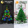 Colorful Solar Christmas Tree Lights Outdoor Lawn Yard Garden Festive Atmosphere Lamp Holiday String Decor for Patio Home Party