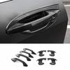 For Kia Sportage NQ5    Carbon Fiber Side Door Handle Cover Door Bowl Trim Protector Garnish Sticker Accessories