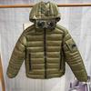 Mens Cotton Puffer Jacket With Patch Badge Hooded Loose Fit Streetwear Outdoor Winter Coat