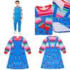 Colorful Child's Play Licensed Chucky Costume With Kid-friendly Back Zipper