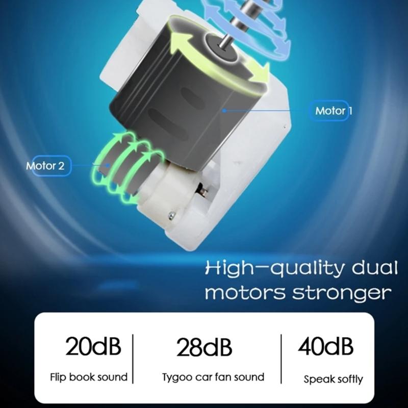 Oscillating Car Fan 12/24V with Strong Airflows Clip On Designings ABS Fan Portable Fan for Efficient Cooling In Vehicle