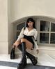 2025 Black High Heel Over-the-Knee Boots | 8cm Boost | European & American Style | Slim Fit Elastic Tube