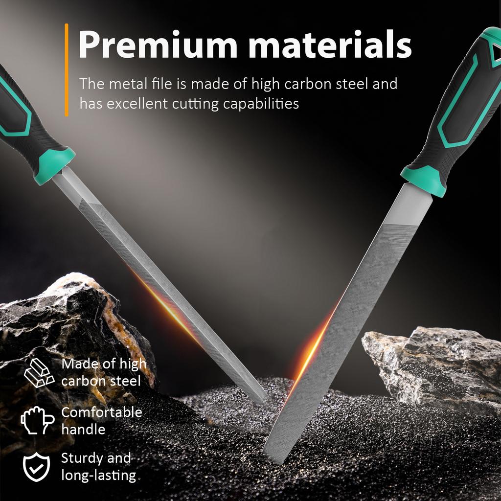 4Pcs Small Steel Files Needle Flat File for Stone Glass Metal Carving Craft Needle Filing Woodworking Hand Tool Hand File