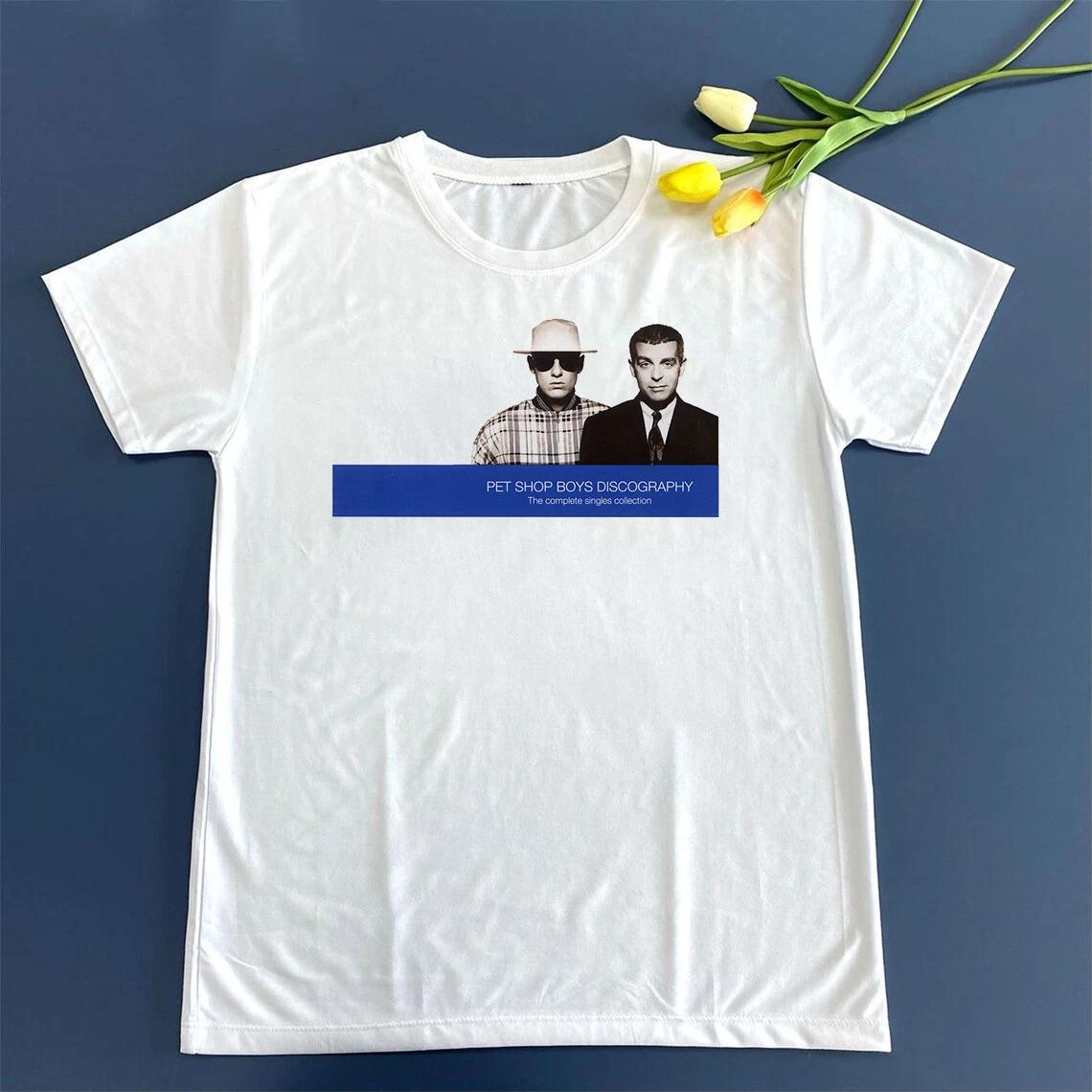 Pet Shop Boys Discography The Complete Singles T Shirt Full Size S-5XL 4XL