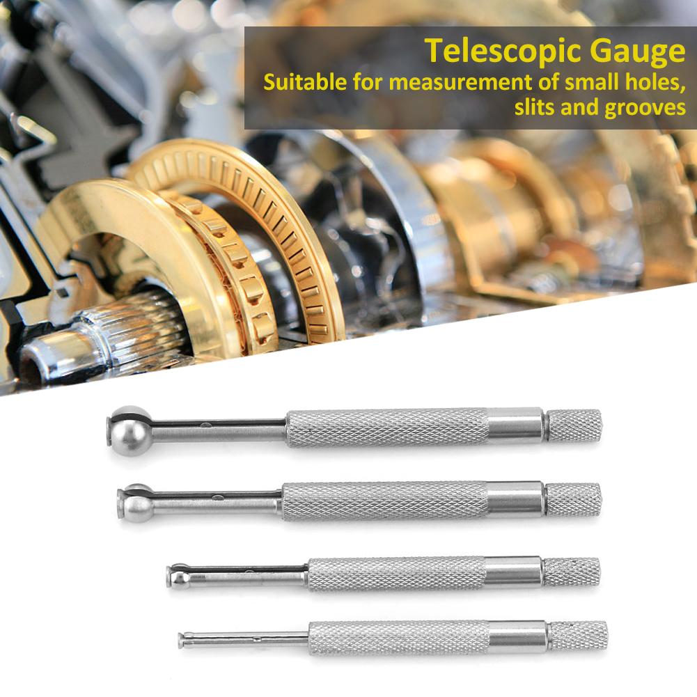 4Pcs     Type, Manganese Steel Inner Diameter, 3-13mm Hole Bore Gauge, telescopi esign for small holes, slits, and   measuring
