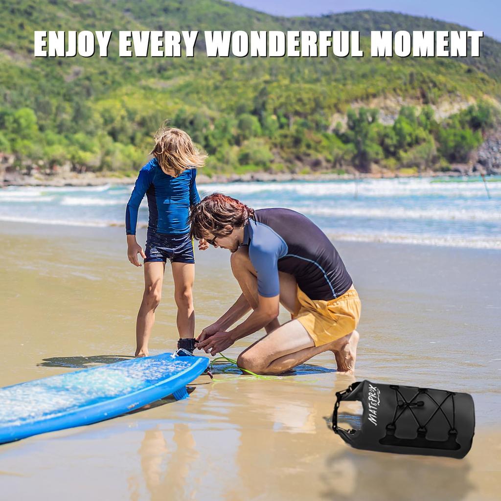 MATEPROX Waterproof Dry Fully Large Includes Waterproof Perfect for and Outdoor Activities Bag, 10L/20L Drum-Shaped, Waterproof, Foldable,